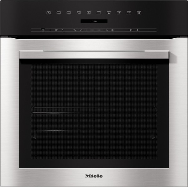 H 7164 B Einbaubackofen edelstahl/cleansteel, 76 l, schnelles Vorheizen, Rückwand katalytisch beschichtet, 59,5 cm breit, A+