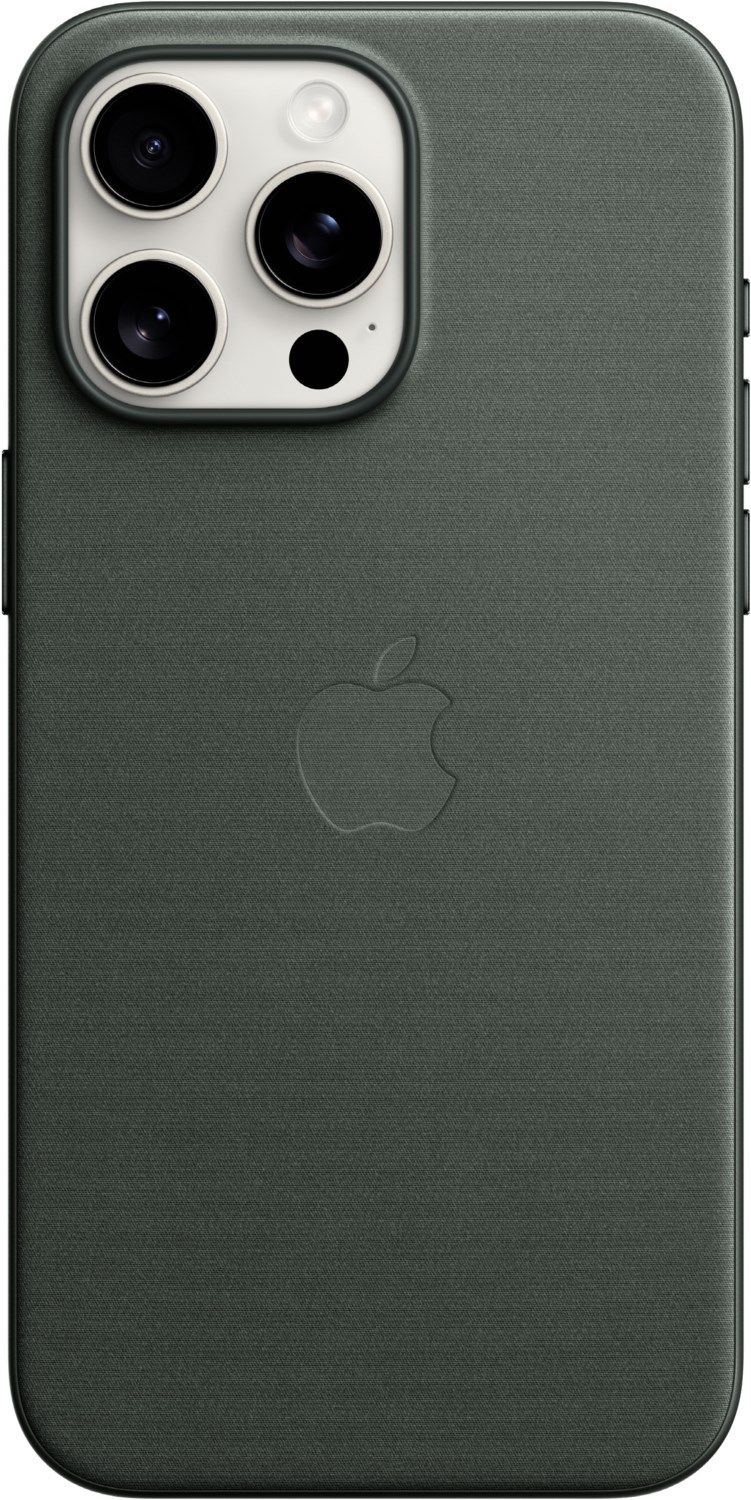 Feingewebe Case mit MagSafe für iPhone 15 Pro Max immergrün