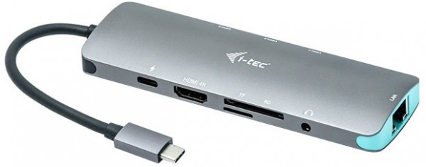 USB-C Nano HDMI LAN 4K Dock (100W) Metal space grey