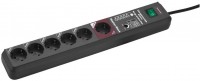 Secure-Tec Steckdosenleiste 6-fach (3m) mit Schalter grau