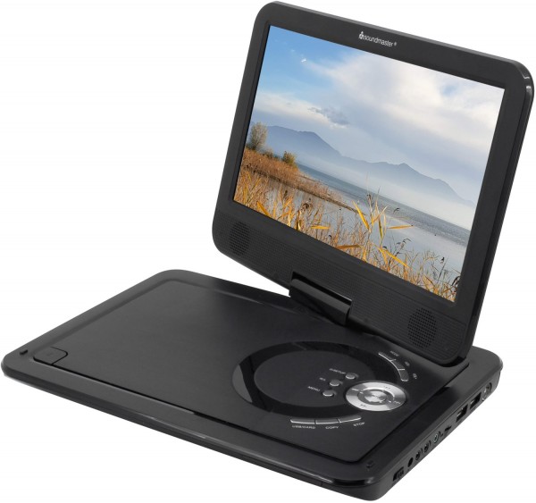 soundmaster PDB1910SW tragbarer DVD-Player mit Bildschirm schwarz 