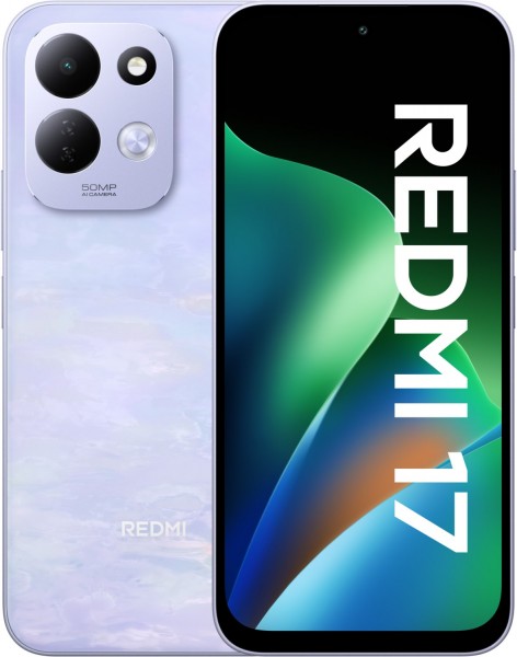 Redmi 17 (4GB+256GB) Smartphone lotus purple, 50 MP Kamera, 6,9 Zoll Display, 73,9 Std. Akku, LTE