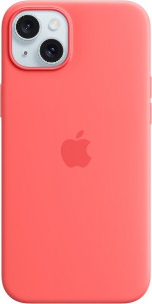 Silikon Case mit MagSafe für iPhone 15 Plus guave