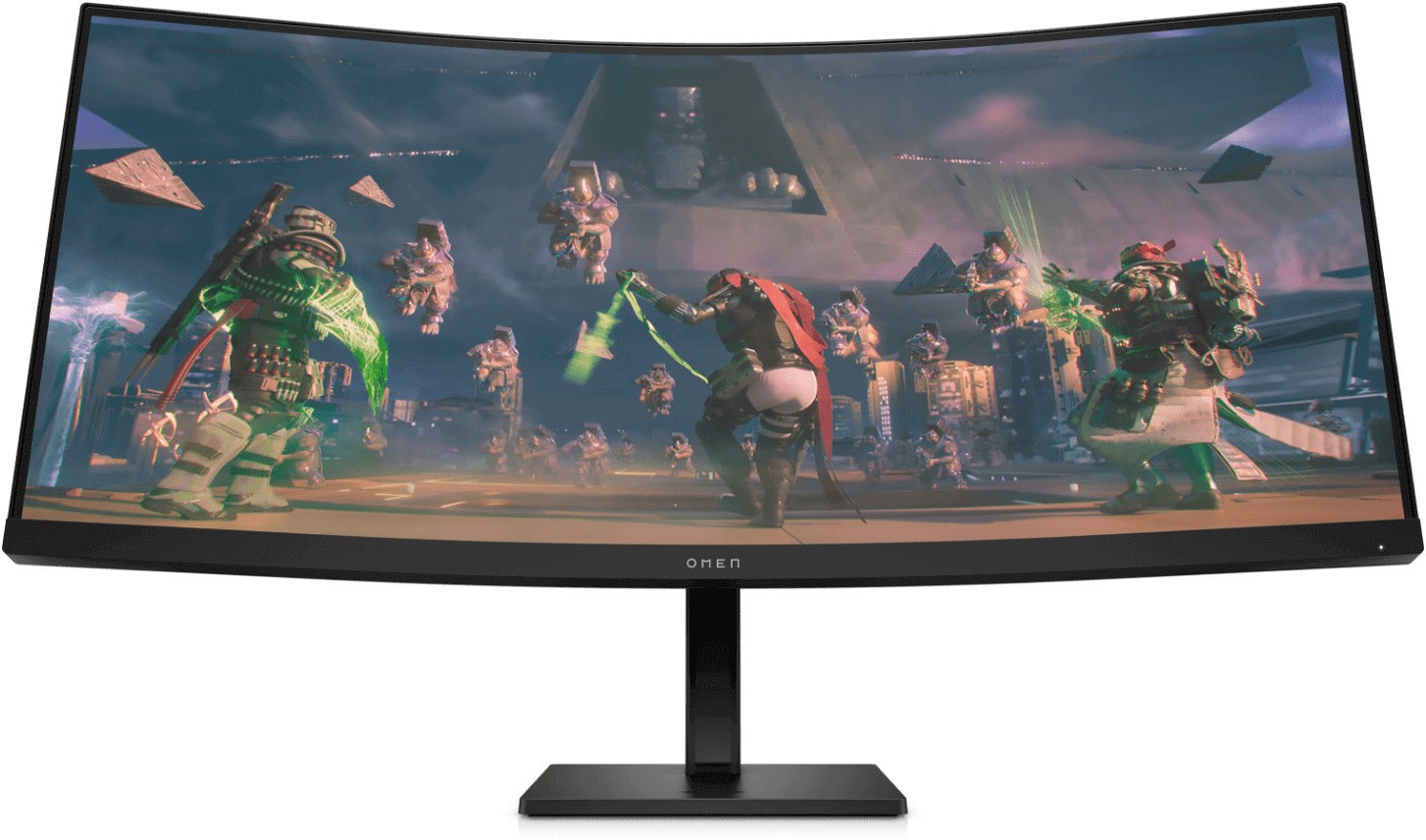 OMEN 34c 86 cm (34") Gaming Monitor schwarz, Ultrawide (3440x1440), 1 ms Reaktionszeit, gebogen