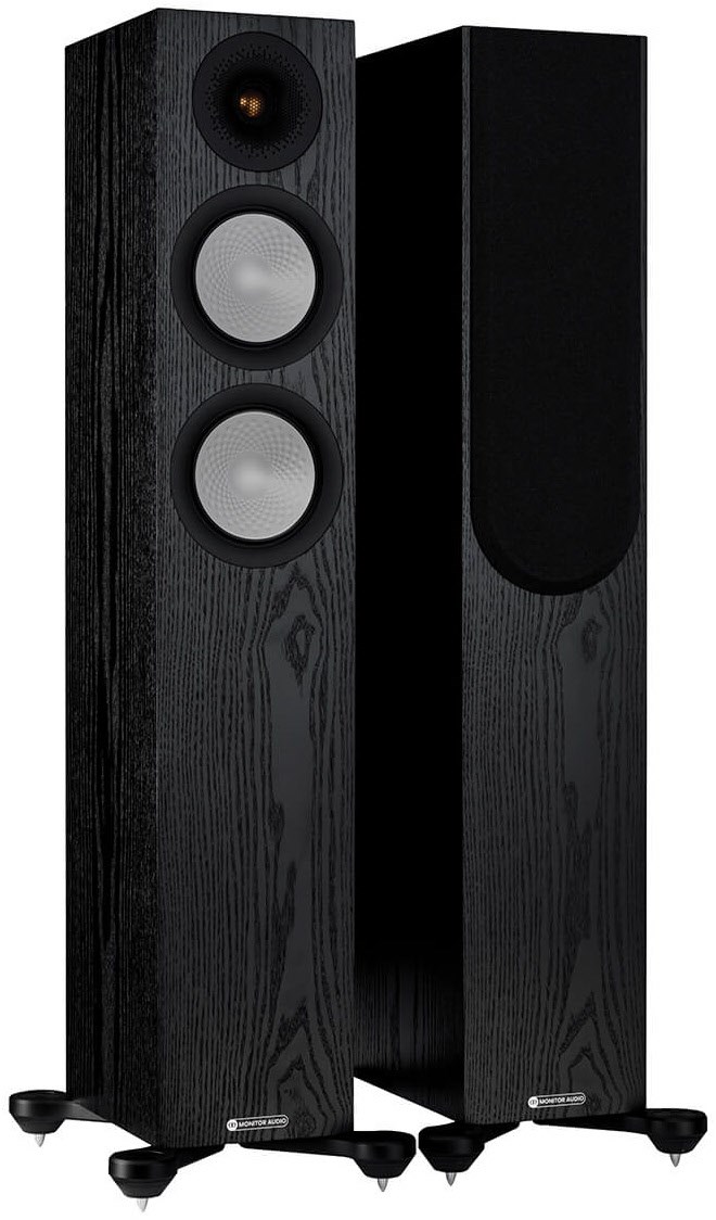 Silver 500 7G /Paar Stand-Lautsprecher eiche schwarz