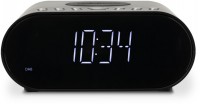 OrtusCharge DAB+ Uhrenradio mit QI-Ladestation schwarz