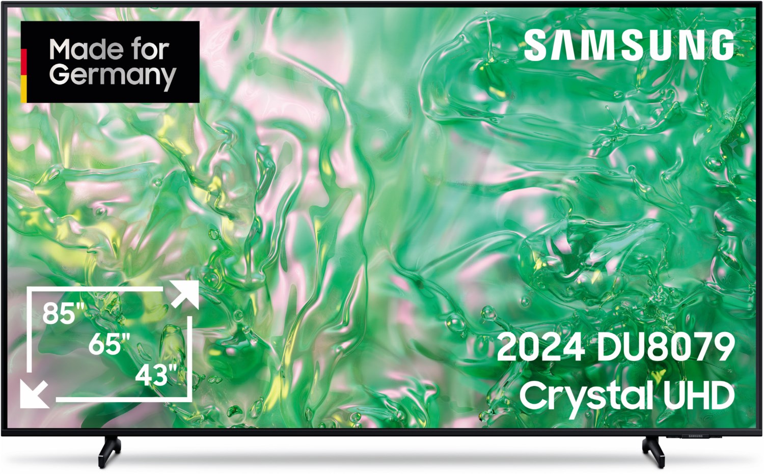 GU65DU8079U 163 cm (65") LCD-TV mit LED-Technik schwarz, 4K Ultra HD, Smart-TV, DVB-T2/DVB-C/DVB-S2, Crystal UHD, Sprachsteuerung