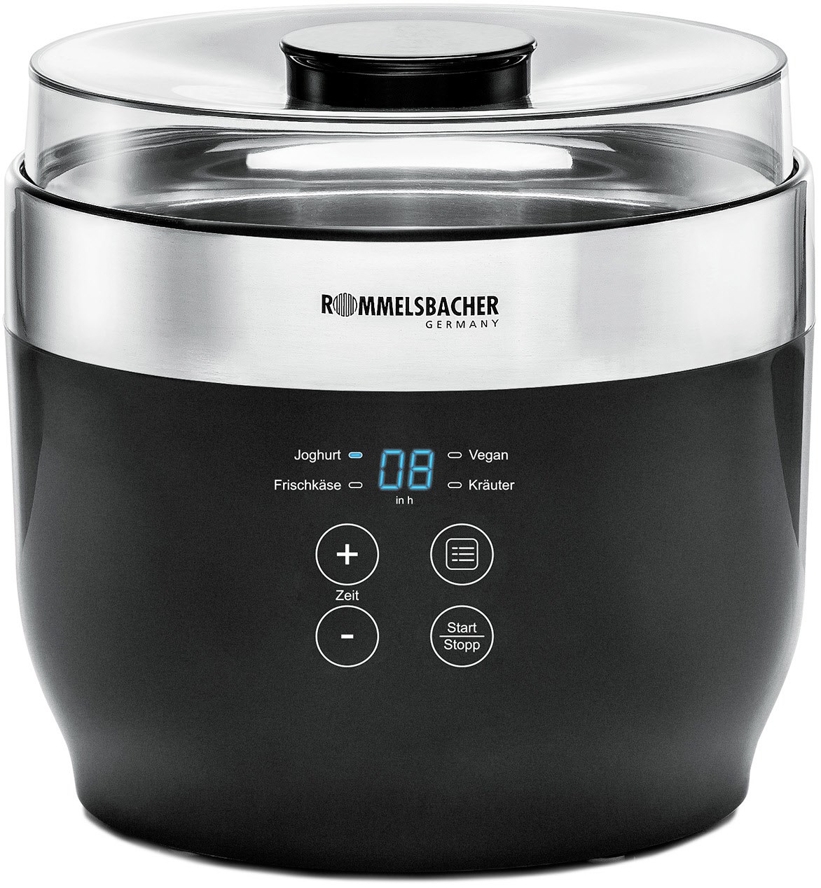 JG 80 Joghurtautomat schwarz/edelstahl