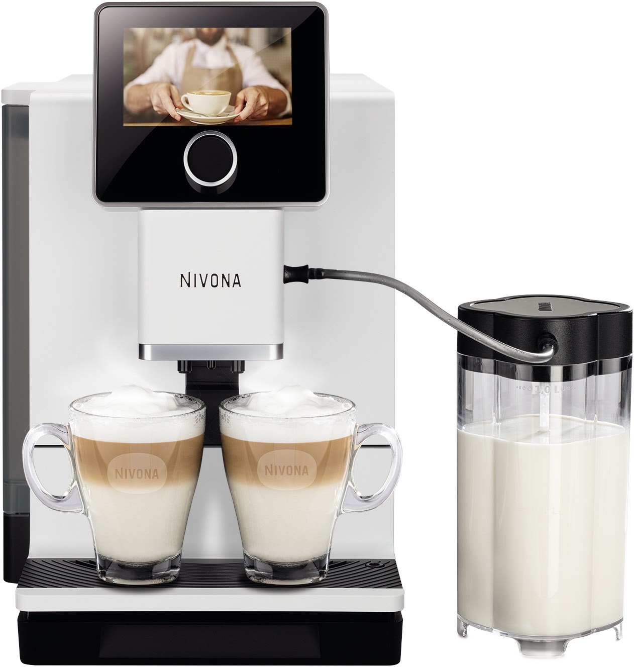 CafeRomatica NICR 796 Kaffee-Vollautomat white line/chrom