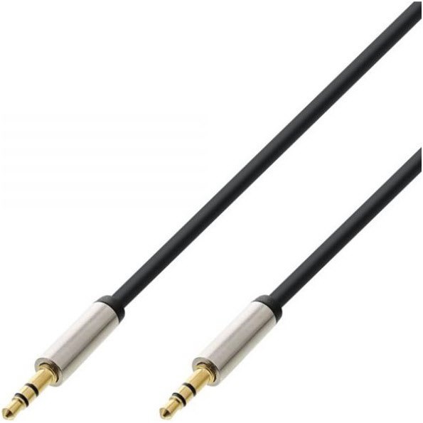 SLIM Stereo Klinkenkabel (1,5m) schwarz