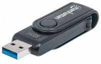 Mini Reader/Writer USB 3.0 24in1 Kartenleser extern schwarz