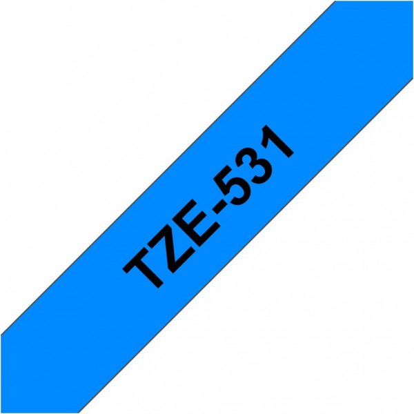 TZe 531 12mm (8m) Schriftband schwarz/blau