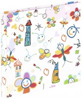 Buchalbum Kritzelkratzel (18x18cm) 30 weiße Seiten bunt