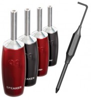 500 Bananenstecker (4er Set) silber