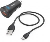 Kfz-Ladeset Micro-USB QC3.0 (19,5W) schwarz