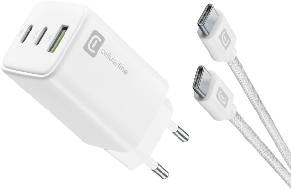 USB/2x USB-C Multipower Kit (65W) weiß