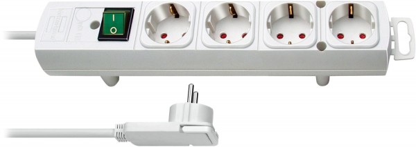 Steckdosenleiste 4-fach (2m) Comfort-Line weiß