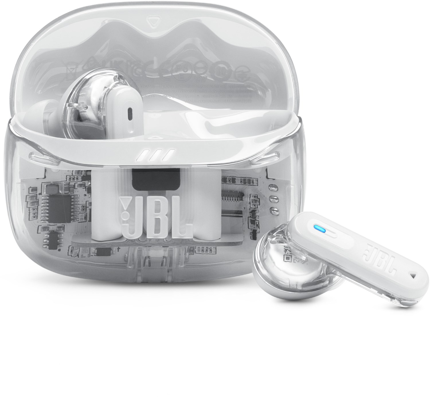 JBL Tune Beam 2 Ghost Weiß