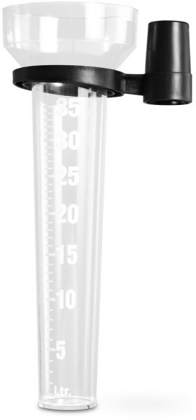 Regenmesser mit Halter transparent