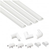 D-2010W 20x10mm Set (4x 1m) Kabelkanal weiß