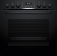 HEG517BB4 Einbau Elektro-Herd schwarz, 71 l, Pizza-Stufe, schnelles Vorheizen, 59,4 cm breit, A+, Serie 6