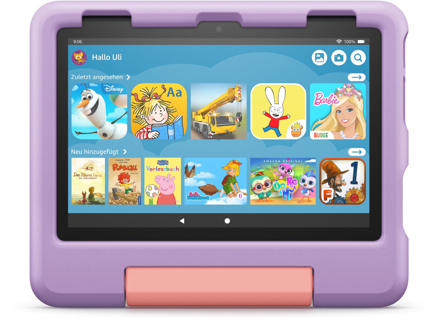 Fire HD 8 Kids Edition (2022)(32GB) Tablet schwarz/violett