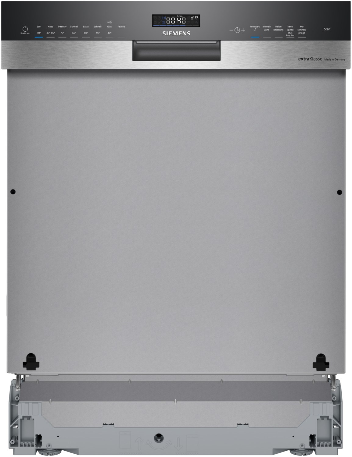 SN55ES00BD Teilintegrierter Einbau-Geschirrspüler 60 cm gebürsteter Stahl