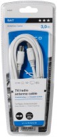 STC AV9030 (3m) Sat-Antennenkabel weiß