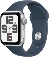 Watch SE (40mm) GPS Smartwatch 2. Gen, Alu mit Sportarmband S/M silber/sturmblau