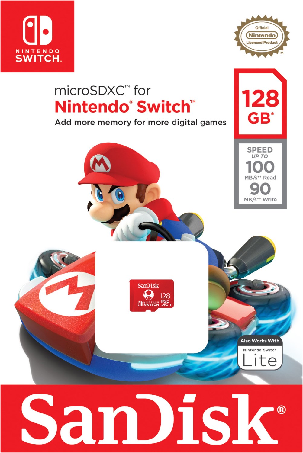 Sandisk microSDXC Extreme U3 UHS I (128GB) Speicherkarte für Nintendo Switch  - Onlineshop EURONICS