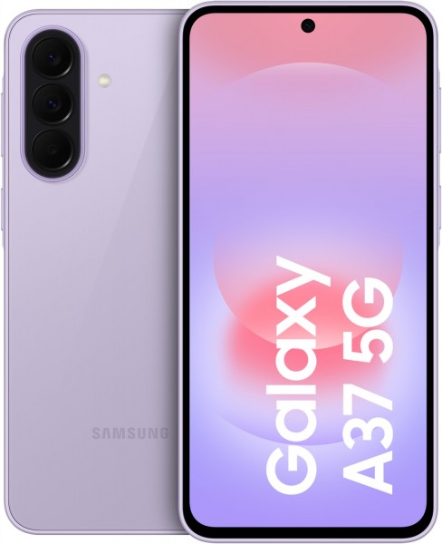 Galaxy A37 5G (128GB) DE Smartphone awesome lavender, 6 GB RAM, 50 MP Kamera, 6,7 Zoll Display, 53 Std. Akku, Android