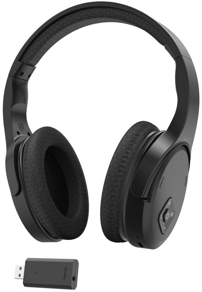 Fernseh-Kopfhörer Bluetooth schwarz