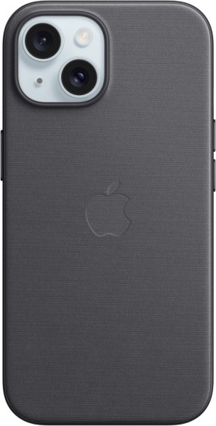 Feingewebe Case mit MagSafe für iPhone 15 schwarz