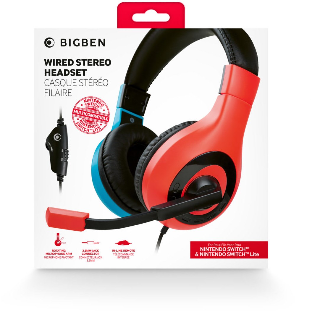 Switch Stereo Headset Gaming V1 rot/blau