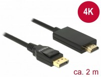 DisplayPort 1.2 > HDMI 4K (2m) Kabel schwarz