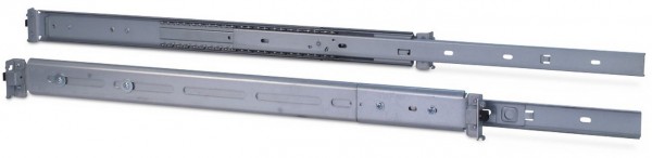 18" Teleskopschienensatz 2U (455mm) silber