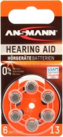 Zinc-Air 13 (PR48) 6er Blister Batterie silber