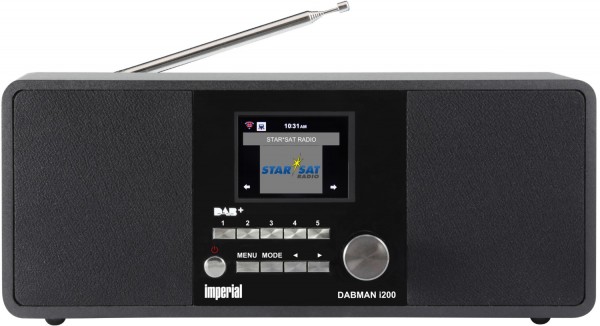 DABMAN i200 Internetradio schwarz