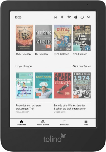 shine color E-Book Reader
