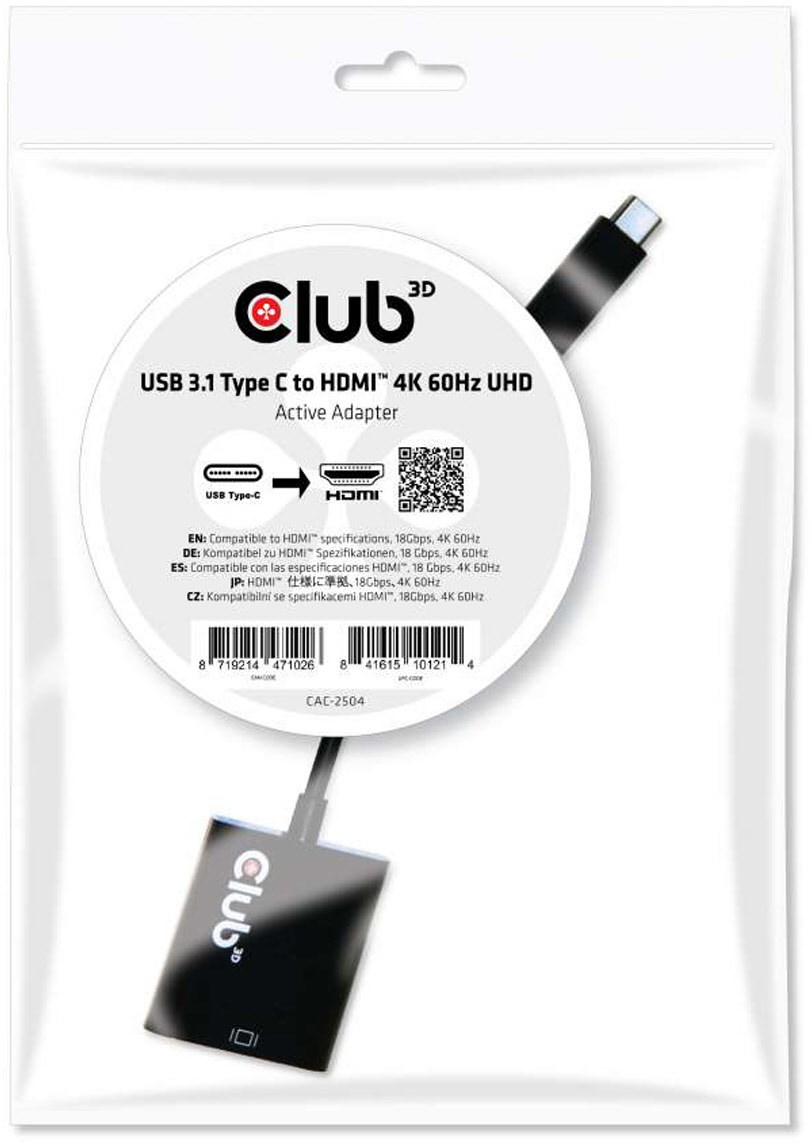 USB 3.1 C St. > HDMI 2.0 Bu. UHD aktiver Adapter
