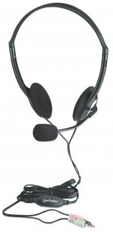 Stereo Headset silber/schwarz