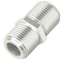 SAT-Adapter F-Kupplung>F-Kupplung silber
