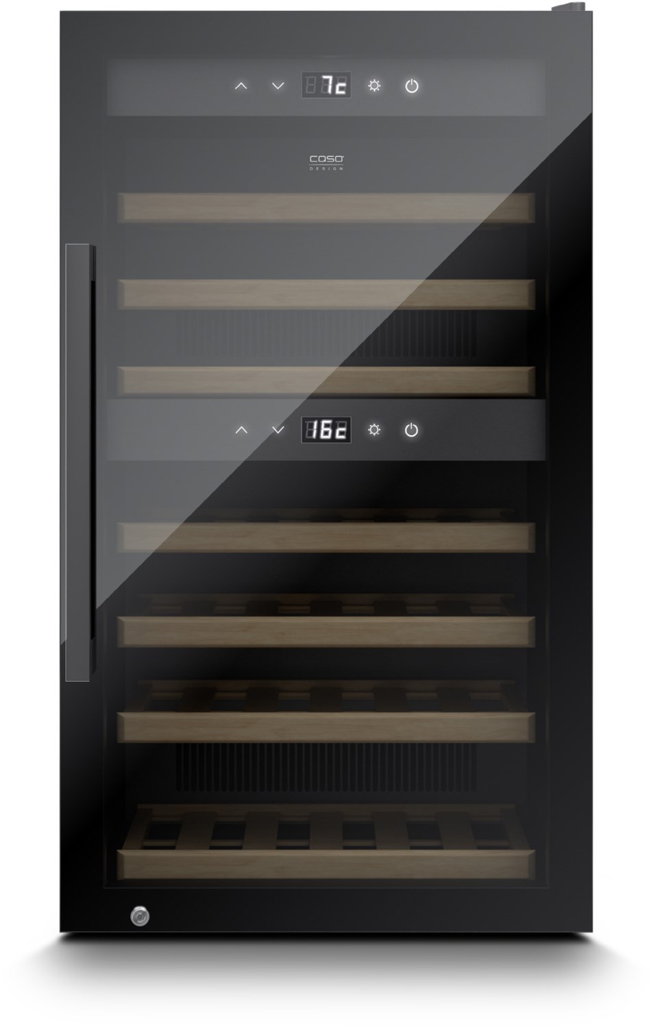 Caso WineExclusive 66 Smart Weintemperierschrank schwarz