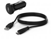 KFZ-Ladegerät mit USB-C-Kabel schwarz für Nintendo Switch