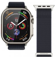 Watch Straps Nylon Loop Armband für Apple Watch (42/44/45/49mm) navy