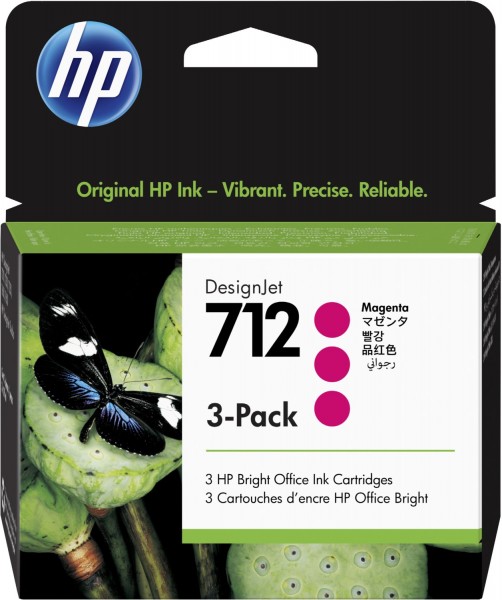 Nr. 712 3er-Pack Tintenpatrone magenta