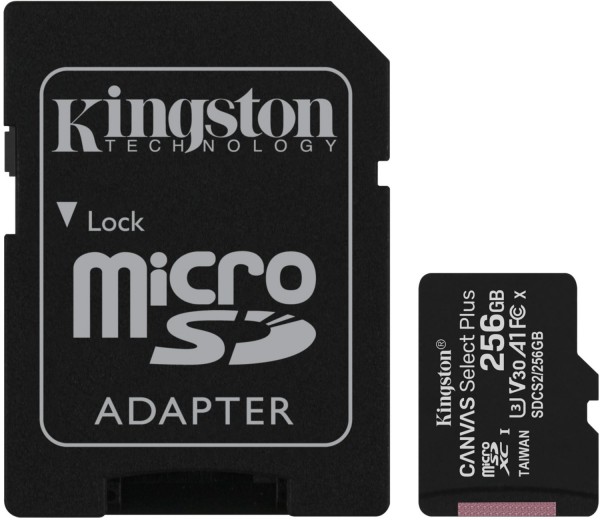 microSD Canvas Select Plus (256GB) Speicherkarte mit Adapter