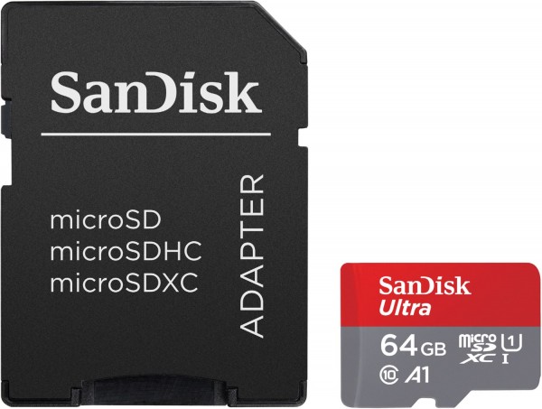 microSDXC Ultra (64GB) Speicherkarte + Adapter