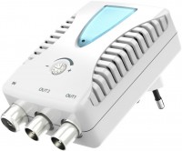 BK/CATV-Verstärker für 2 Geräte weiss