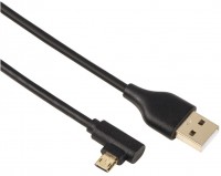 Micro-USB-2.0 Kabel 90° Winkel (1m) schwarz